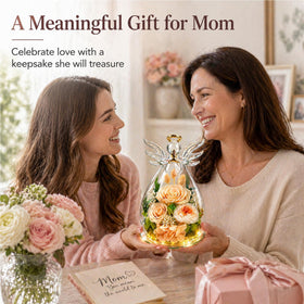 Gift-ready glass dome rose display designed for elegant gifting