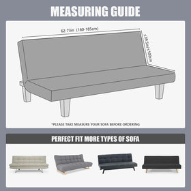 Molasofa elastic-bottom futon slipcover stays securely in place during daily use.