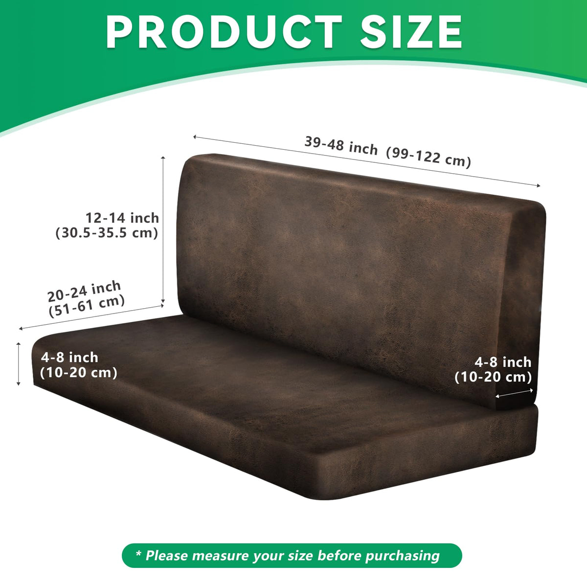 MOLASOFA RV dinette bench cover with non-slip fit for camper seats.