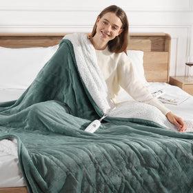 Molatink twin electric blanket with flannel top provides cozy warmth for chilly nights