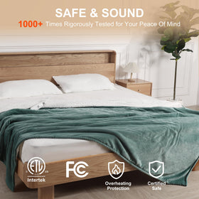 Molatink twin electric blanket is machine washable for easy maintenance