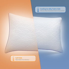 MOLCLCUY pillow shown for side sleepers with neck support.