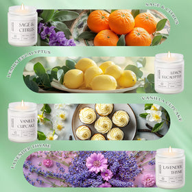 Molensun Lemon Eucalyptus candle refreshes your space.