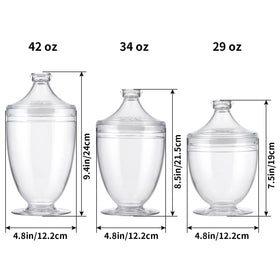 MOLIGOU 34oz jar on shelf ideal for pantry items.