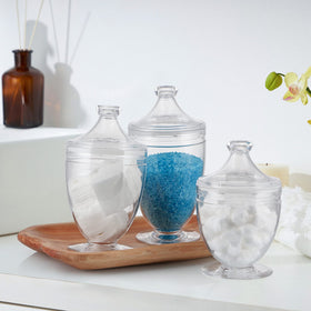 MOLIGOU bathroom display ready to organize vanity essentials.