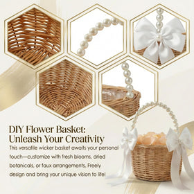 MOLTREX basket with 100 petals ready for a petal-filled aisle