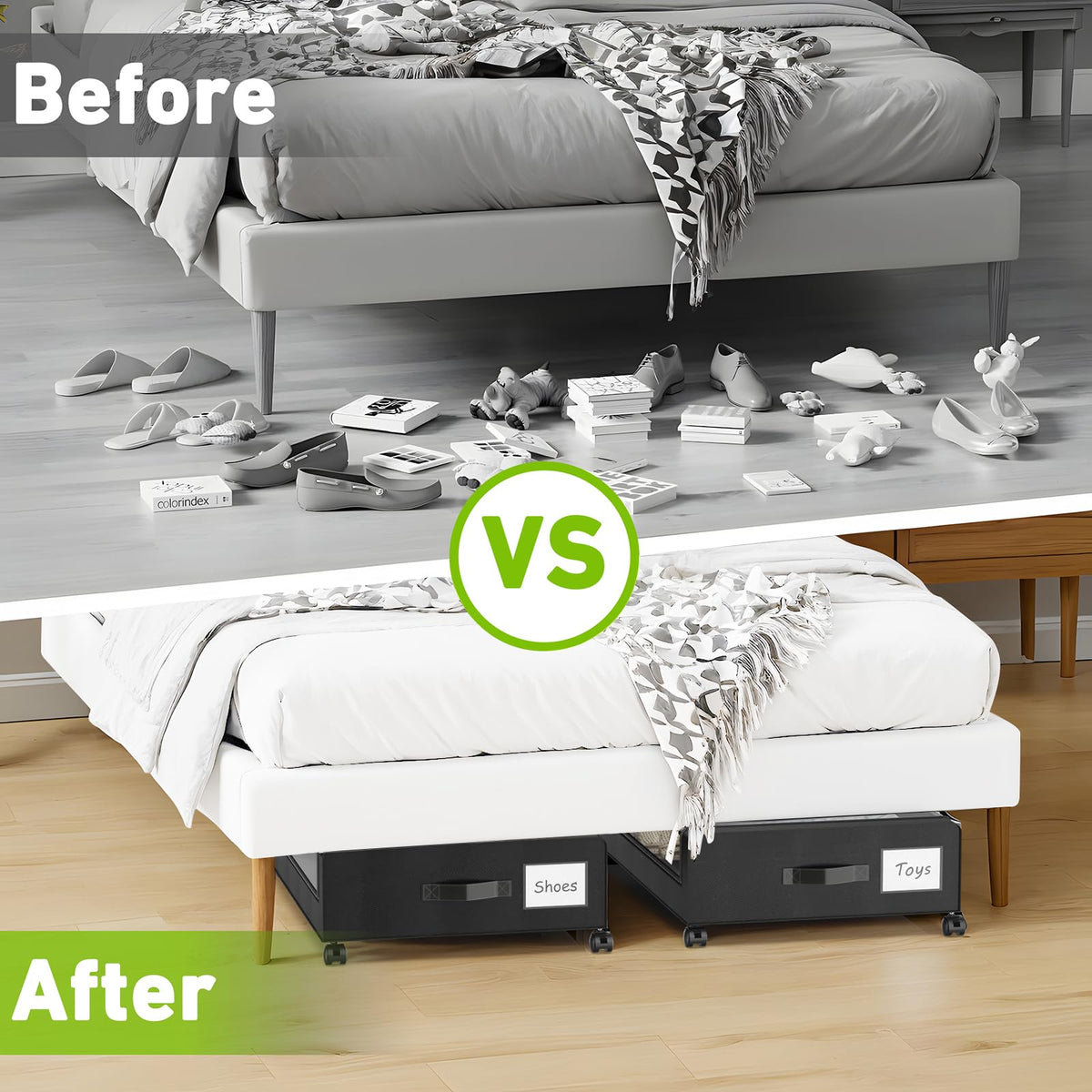 Molutsody durable fabric with metal frame supports long-term organization.
