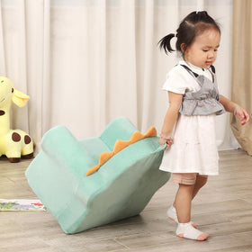 MOMCAYWEX Cuddly Toddler Chair green color adds playful decor and a comfy seat