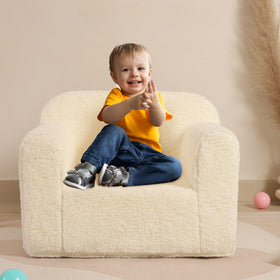 MOMCAYWEX Kids Snuggly-Soft Sherpa Chair removable cover ready for washing