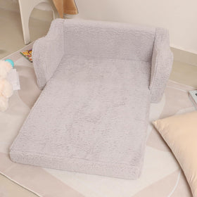 MOMCAYWEX Kids Sofa 2-in-1 function supports lounging and active play.