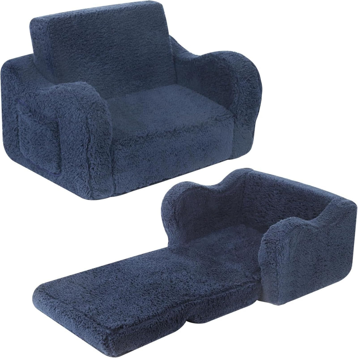 MOMCAYWEX Kids Sofa with flip-open design for cozy reading in any room.