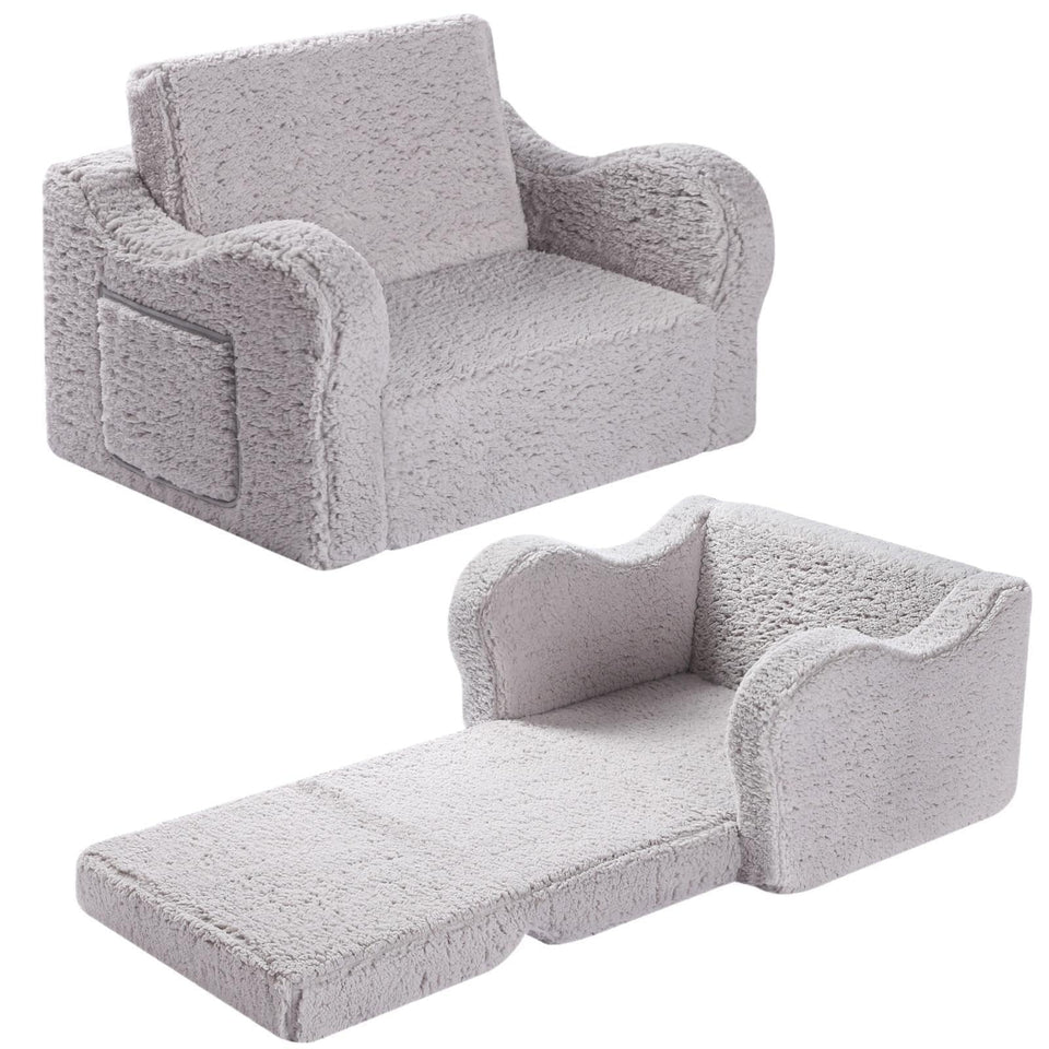 MOMCAYWEX Kids Sofa full view for cozy reading and play