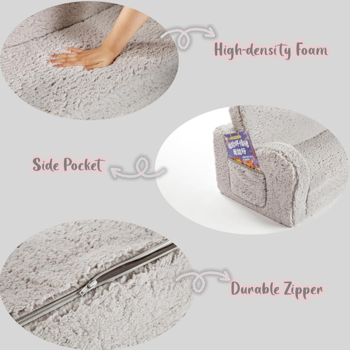 MOMCAYWEX removable cover is machine washable for easy cleanup.
