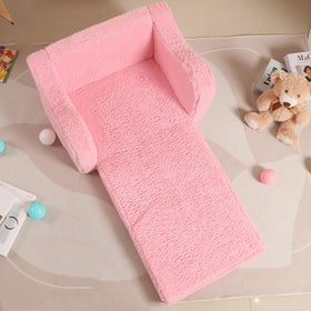 MOMCAYWEX Kids Sofa sherpa cover, plush comfort that's easy to clean.