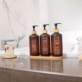 MOMEEMO Amber dispenser makes a stylish, gift-ready bathroom upgrade.