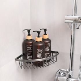 MOMEEMO Amber shower set complements modern bathroom decor.
