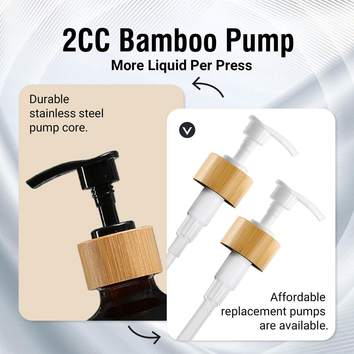 MOMEEMO bathroom countertop display keeps liquids organized and accessible.