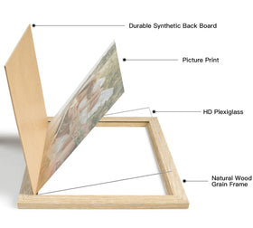 Momentworth packaging protects frames during shipping.