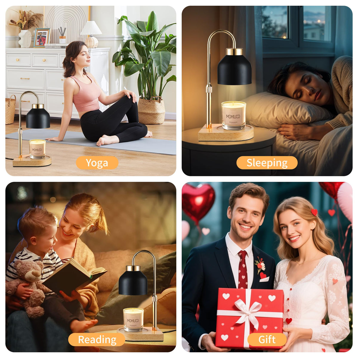 MOMIUCO Warmth with dim night light for relaxing evenings.