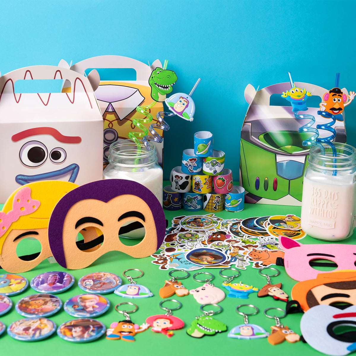 Momkutei keychains offer handy keepsakes guests can take home after the party.