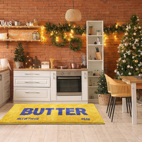Momlli Butter Rug ideal as kitchen mat or indoor entryway.
