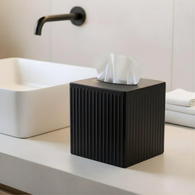 Monarch Abode modern metal tissue holder enhances desks and vanities