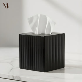 Monarch Abode pewter finish tissue box cover for minimalist spaces
