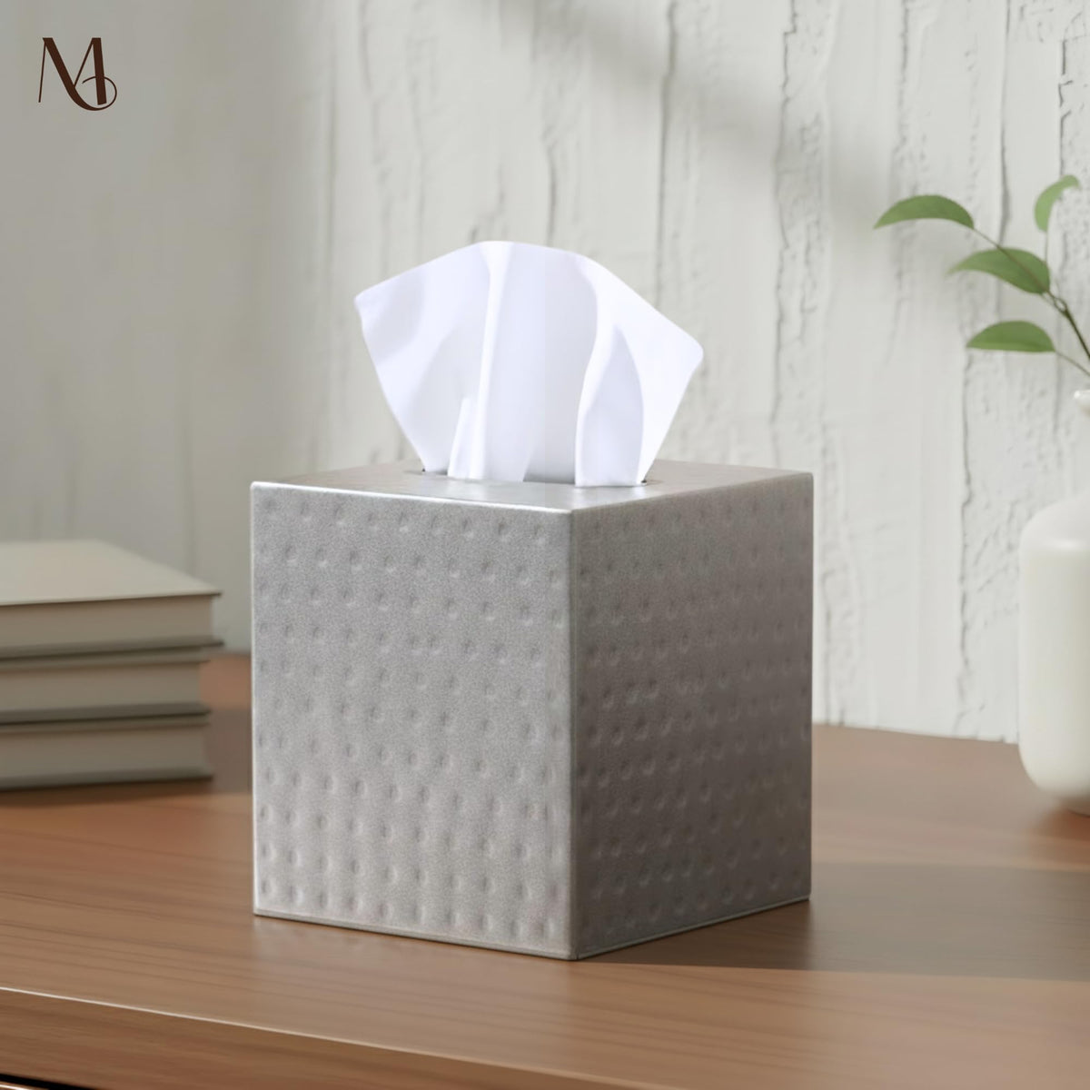 Monarch Abode Matte Black square cover on a desk for modern contrast