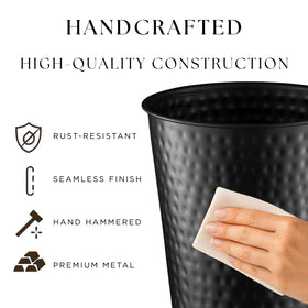 Monarch Abode wastebasket under sink demonstrates space-saving design.