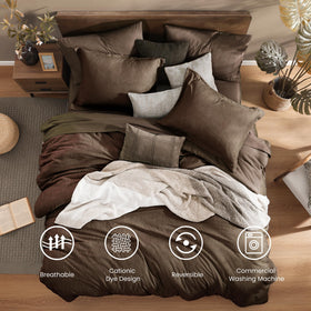 Monbix bed-in-a-bag seven-piece set shown for easy styling and setup.