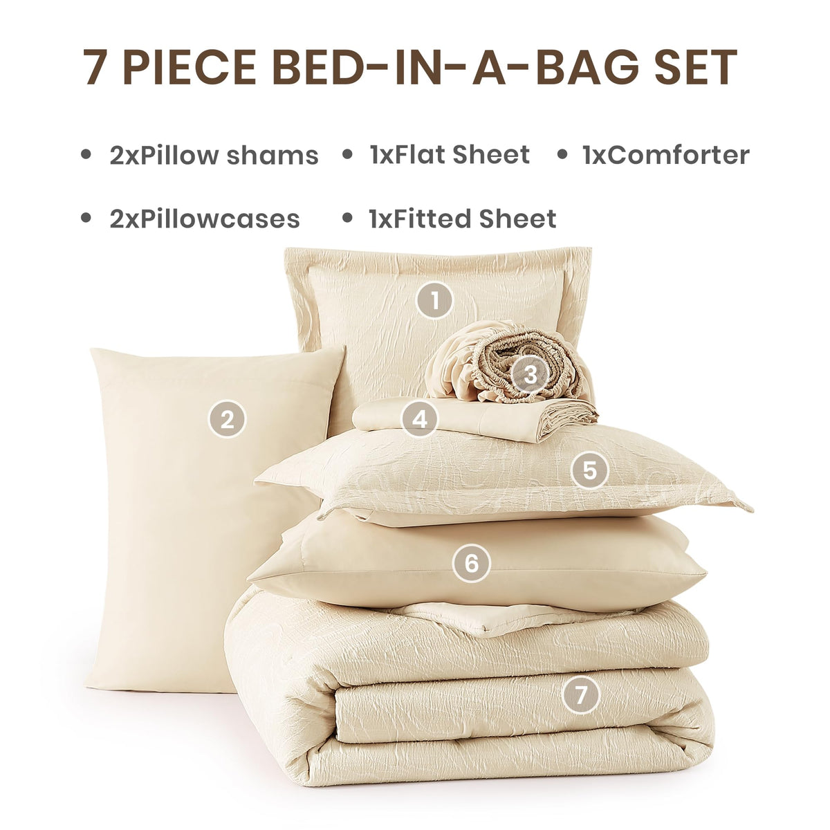 Monbix comforter set in a bag suggests convenient all-season bedding solution