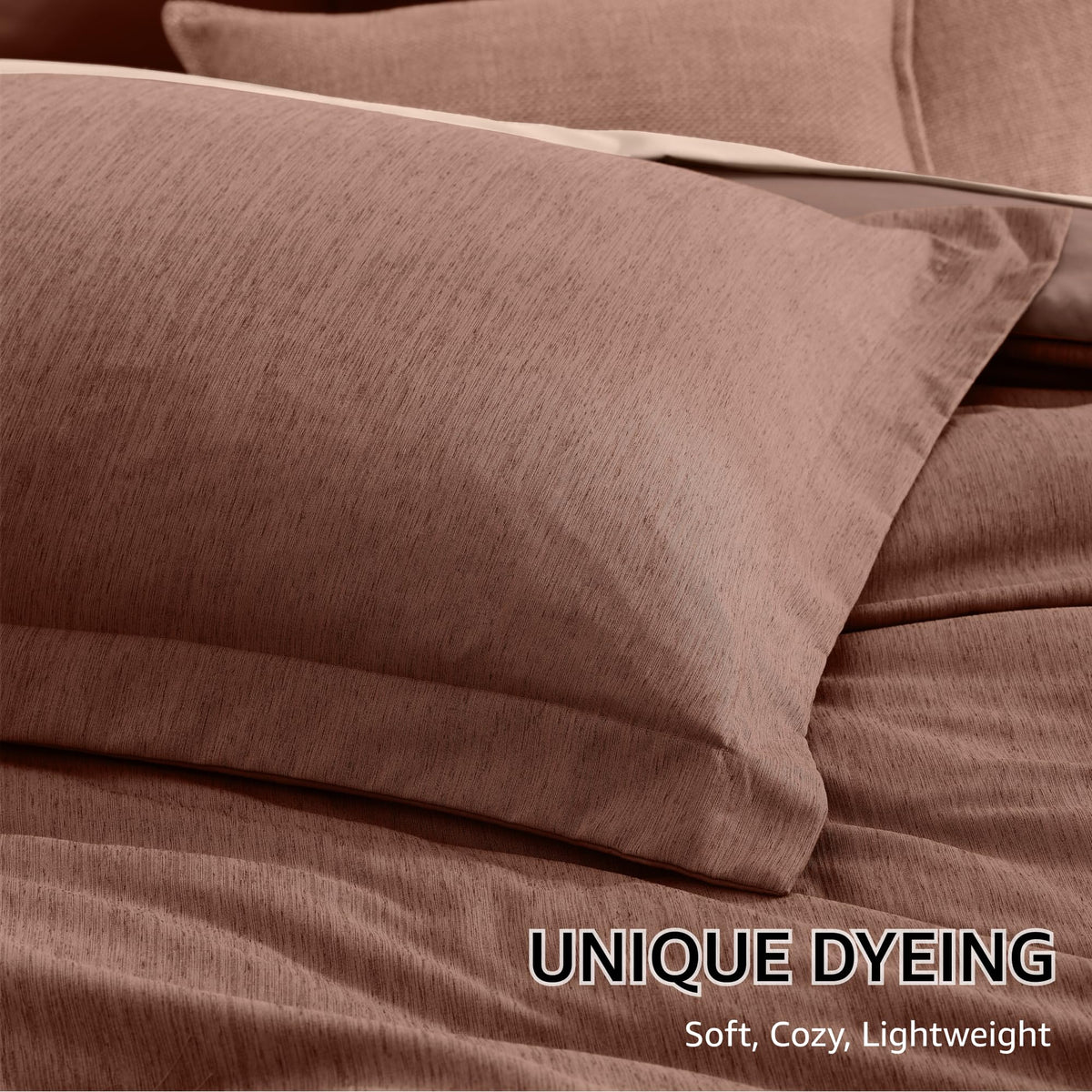 Monbix reversible design offers versatile looks for different bedroom moods.