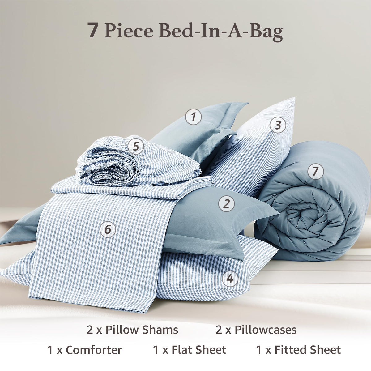 Monbix comforter close-up showing soft texture and durable stitching.