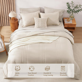 Monbix flat sheet 81x96 ready for smooth, breathable sleep