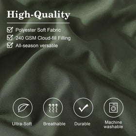 Monbix king pillowcases with striped edge, smooth sleep surface.