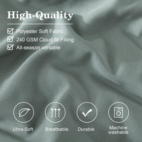 Monbix room setup featuring the king-size comforter set in a chic bedroom.