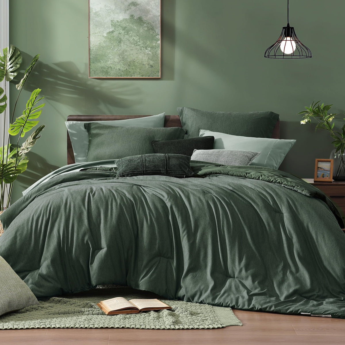 Monbix king size comforter soft fabric close-up for cloud-like warmth