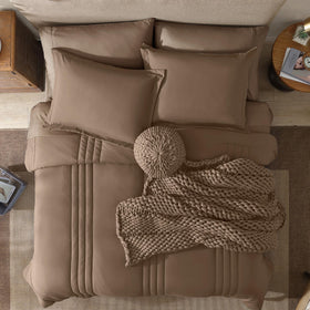 Monbix King Size shams detail highlights tidy bedding accents and durability