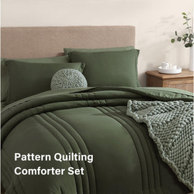 Monbix flat sheets in olive green, silky-smooth surface.