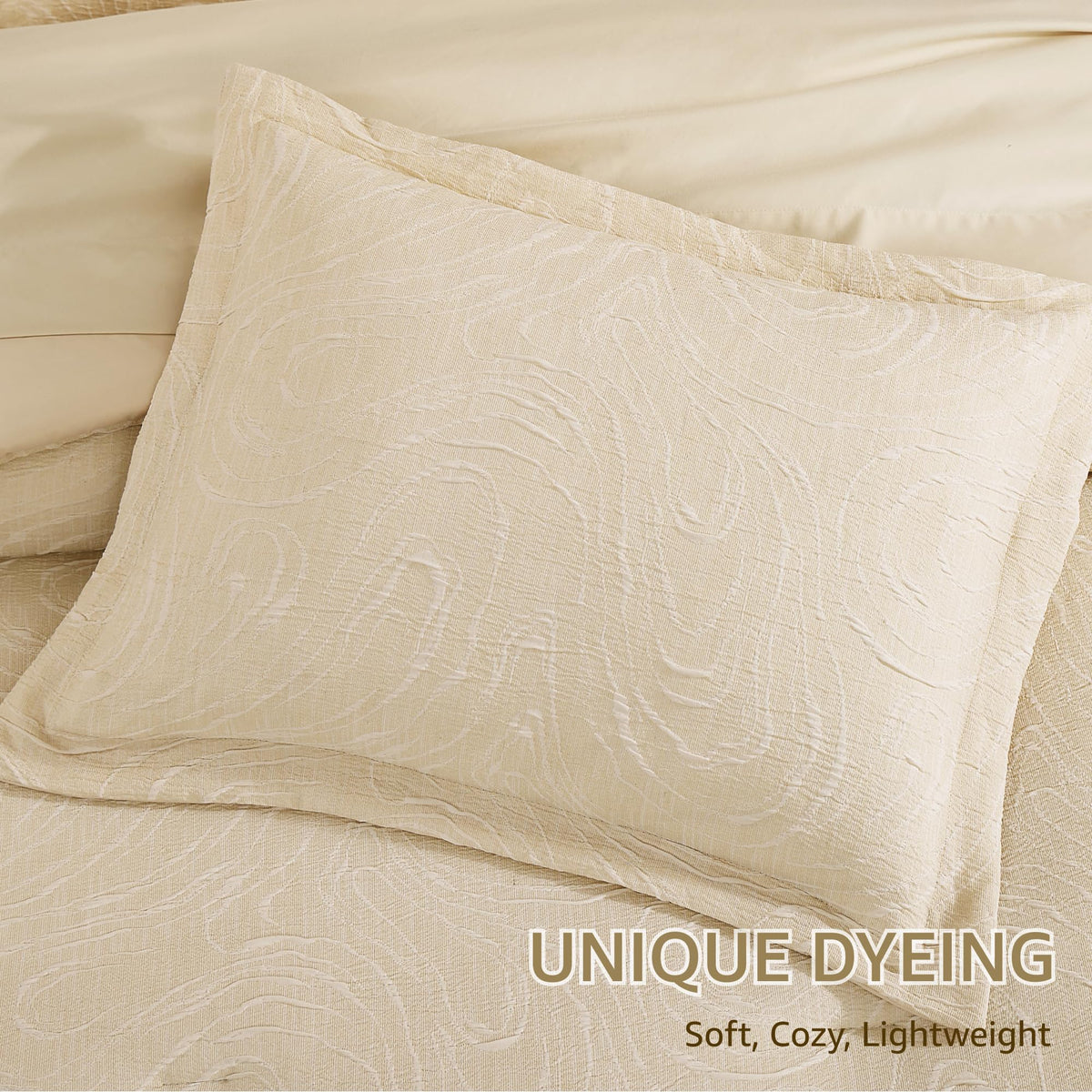 Monbix pillowcases and shams ensemble adds coordinated style and practical, easy care