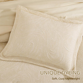 Monbix pillowcases and shams ensemble adds coordinated style and practical, easy care