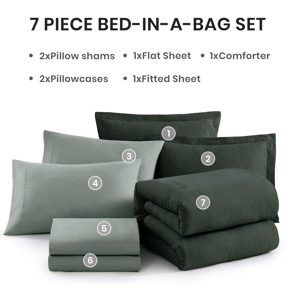 Monbix queen bedding set reversible design offers two looks in one.