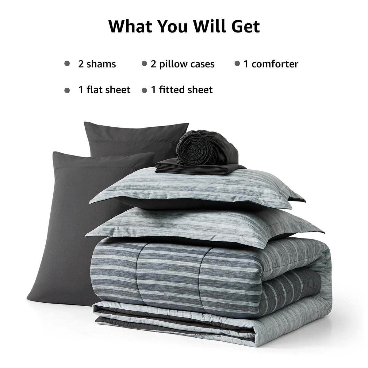 Monbix Queen comforter close-up highlights track quilting details