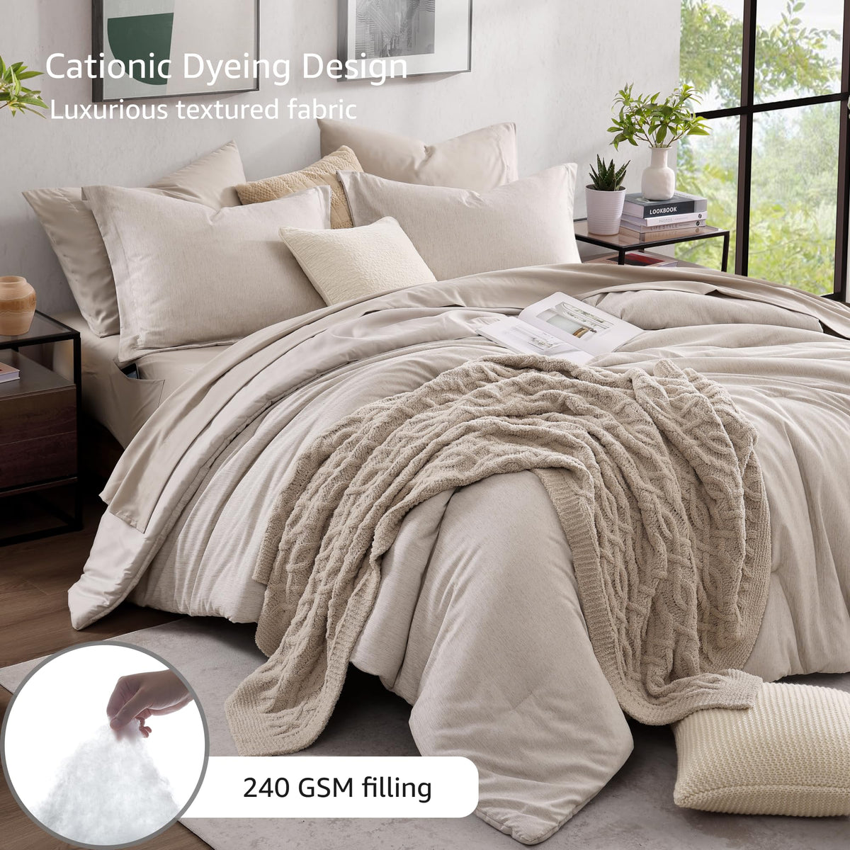 Monbix fitted sheet with secure fit and deep pocket for snug nights
