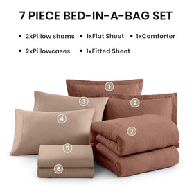OEKO-TEX certification label on the Monbix Queen Comforter Set signals safety and quality.