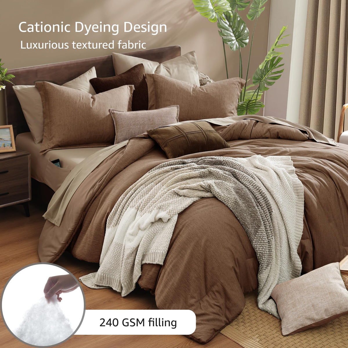 Monbix comforter texture close-up highlights cloud-like loft and softness.