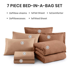 Monbix comforter surface close-up shows plush loft and stitching.