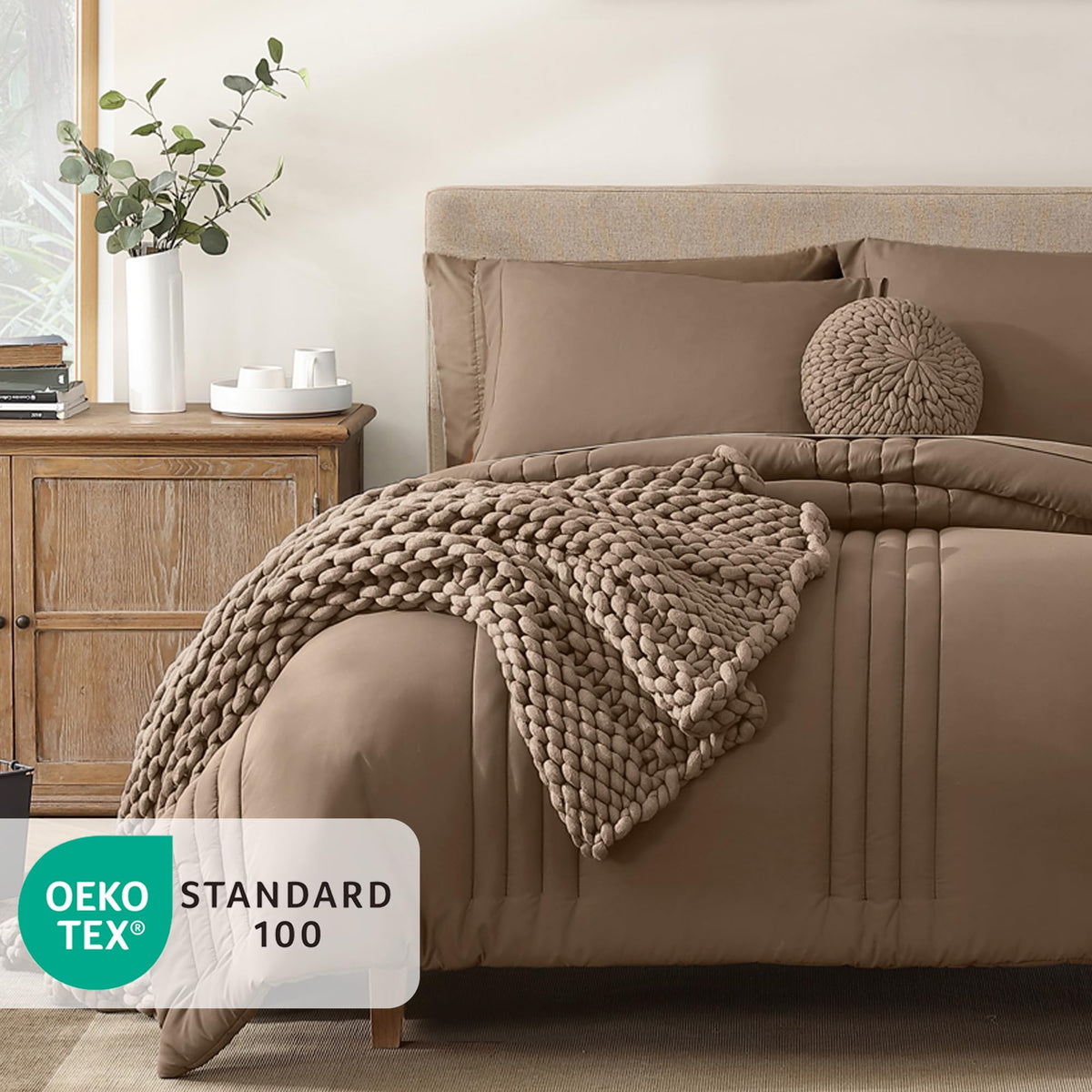 Monbix queen flat sheet 90x102 showcases crisp, smooth surface and easy care.