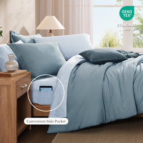 Monbix pillowcases 20x30 pair with the set for comfortable nightly rest.