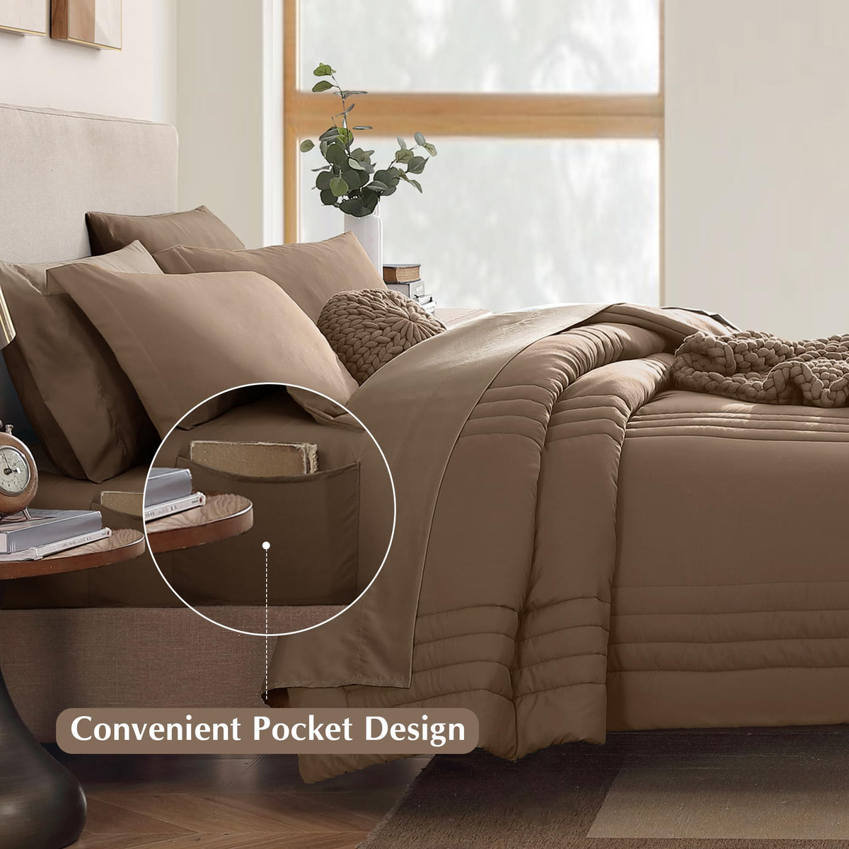 Monbix queen shams 20x26 add elegant pillow pairing and fullness.